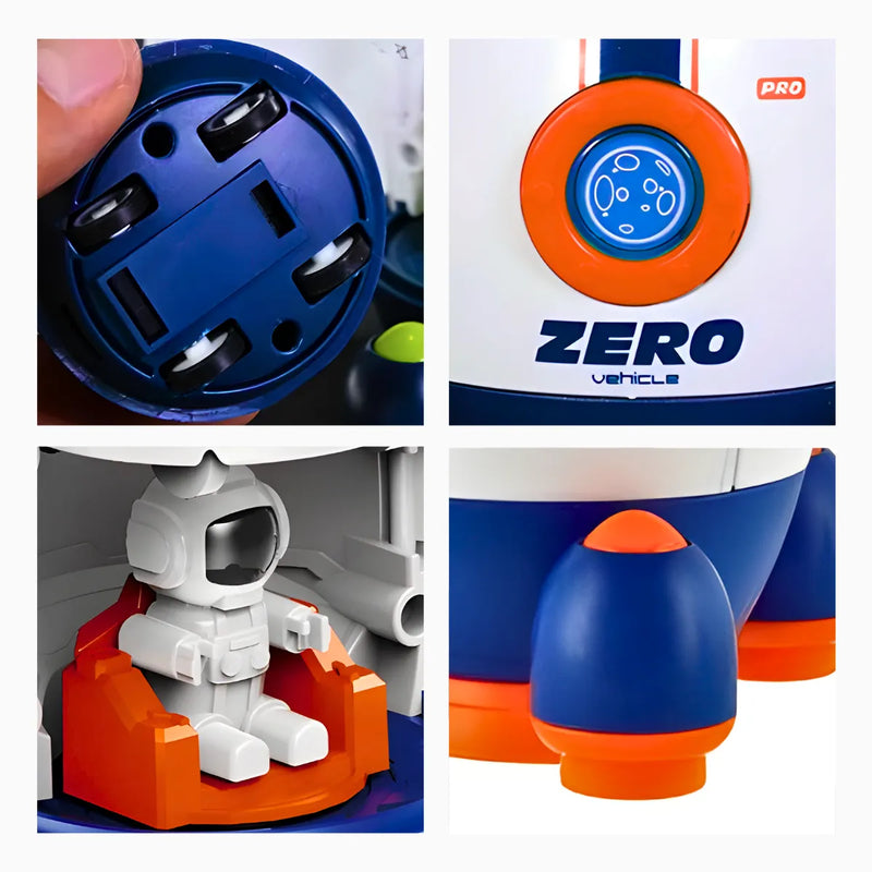 Brinquedo Foguete Espacial Infantil com Astronauta -