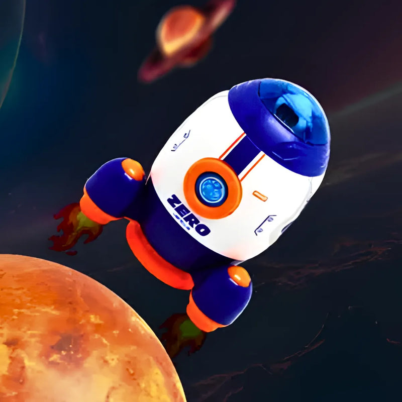 Brinquedo Foguete Espacial Infantil com Astronauta -