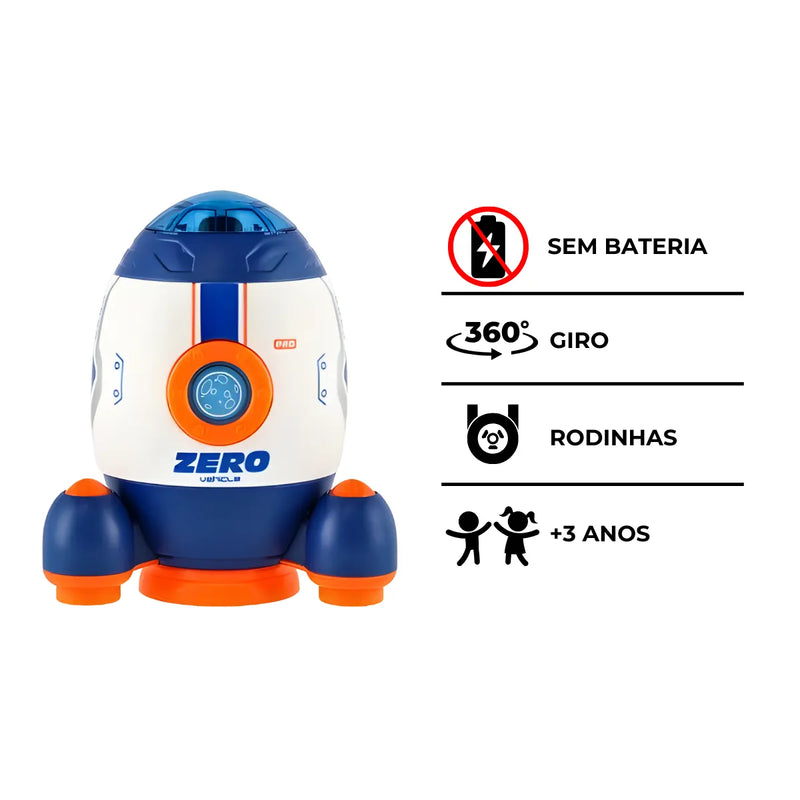 Brinquedo Foguete Espacial Infantil com Astronauta -