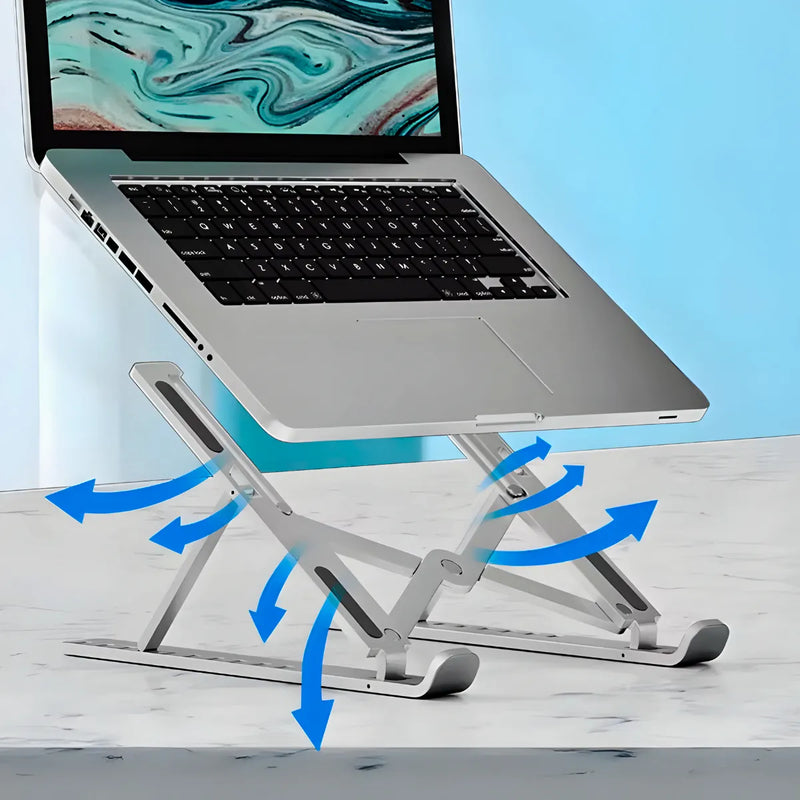 Suporte Notebook Ajustável Base Tablet Netbook Ergonômico Dobrável Regulável Leve Apoio Universal