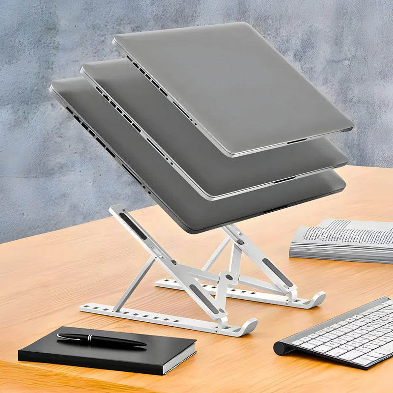 Suporte Notebook Ajustável Base Tablet Netbook Ergonômico Dobrável Regulável Leve Apoio Universal