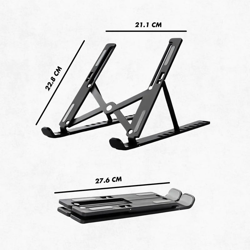 Suporte Notebook Ajustável Base Tablet Netbook Ergonômico Dobrável Regulável Leve Apoio Universal