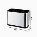 Porta Talher Inox 4 Divisórias