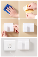 Suporte Multiuso De Parede Para Celular e Controle Remoto Branco