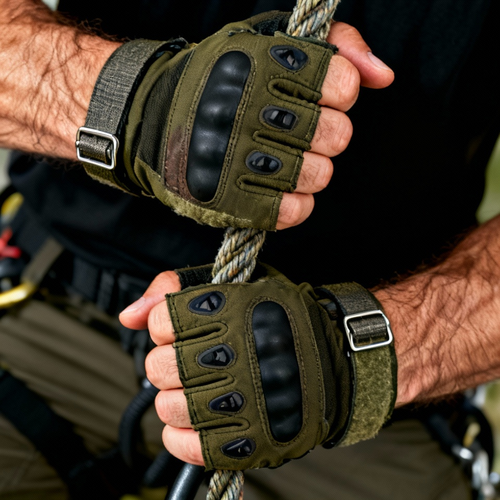 Luva Tática Militar Meio Dedo